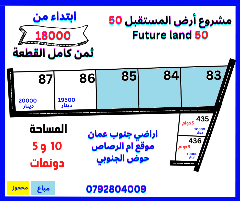 مشروع أرض المستقبل 50 ام الرصاص